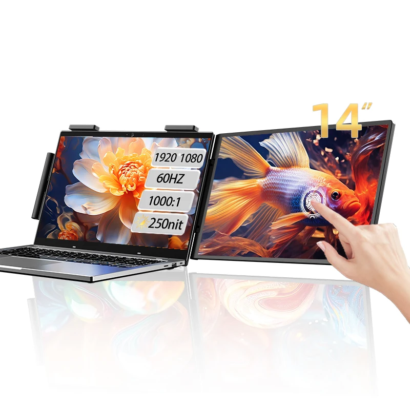 Eimio Laptop Screen Extender 14" FHD 1080P IPS Touch Screen Laptop Extender Dual Screen Portable For Laptops
Eimio Laptop Screen Extender 14" FHD 1080P IPS Touch Screen Laptop Extender Dual Screen Portable For Laptops