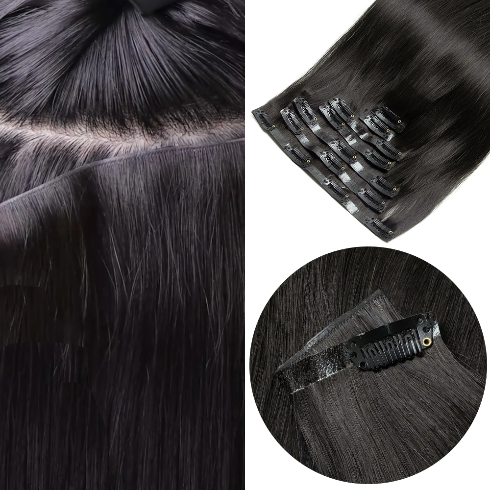 Injected PU Clip In Human Hair Extensions Invisible Seamless Clip on Hair For Thin Raw Hair 7PCS 12-24inch 100G-120G
Injected PU Clip In Human Hair Extensions Invisible Seamless Clip on Hair For Thin Raw Hair 7PCS 12-24inch 100G-120G