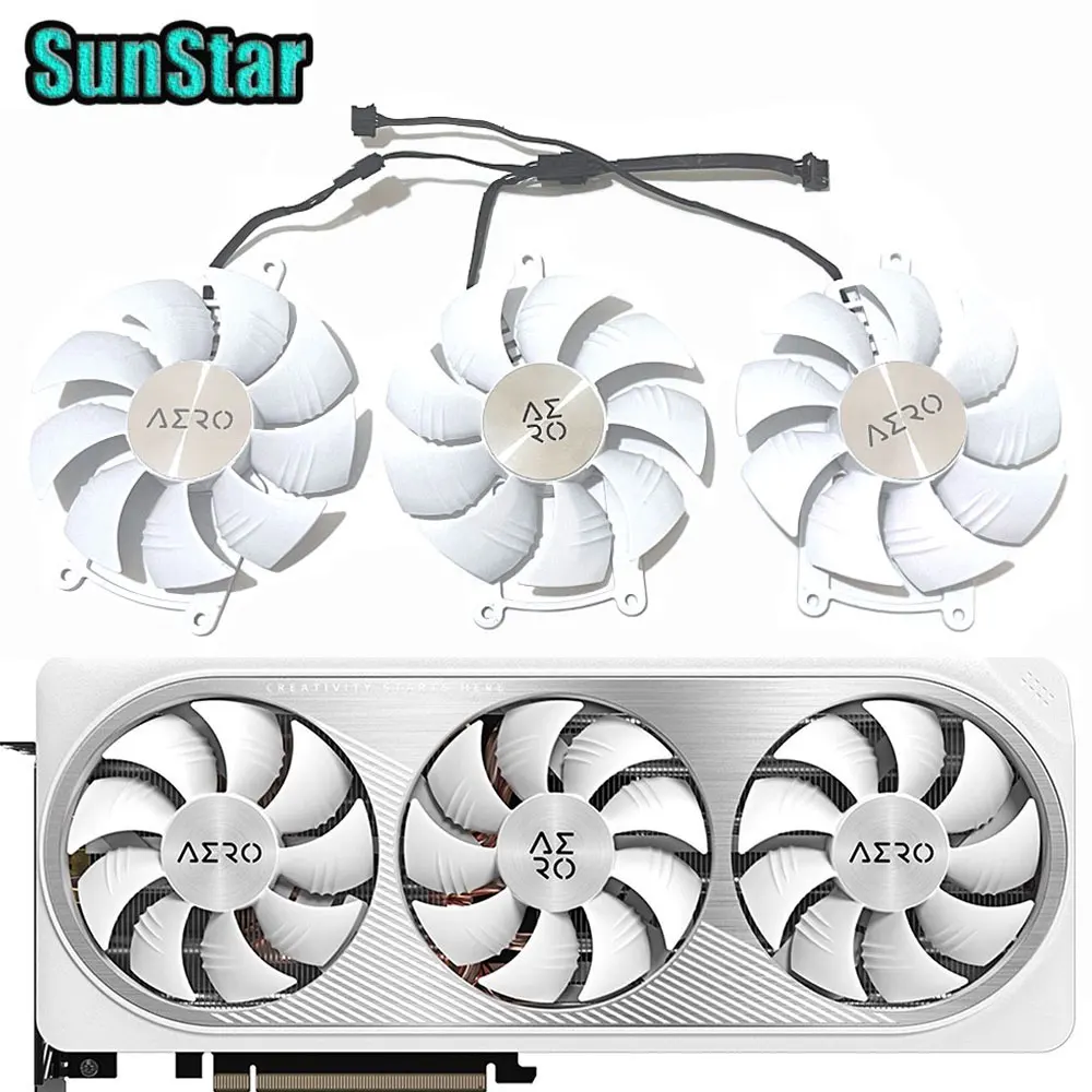 NEW Original 87MM AERO RTX 4070 4070TI GPU Cooling Fan For Gigabyte AERO RTX 4070 4070TI 4070 SUPER Video Card Cooler Fan
NEW Original 87MM AERO RTX 4070 4070TI GPU Cooling Fan For Gigabyte AERO RTX 4070 4070TI 4070 SUPER Video Card Cooler Fan