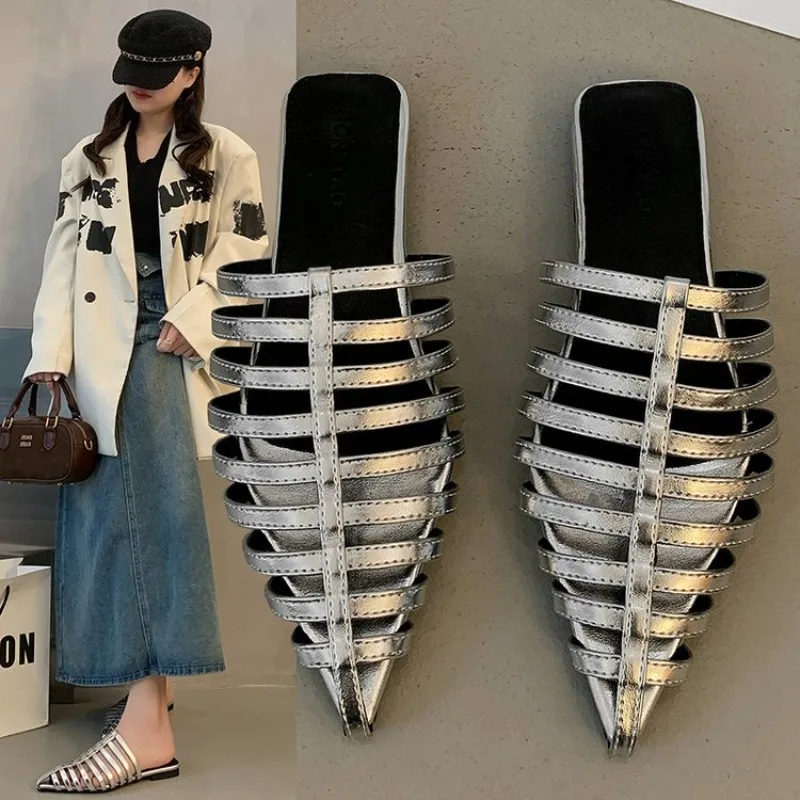 CNMR Women's Slippers Summer Flat Sole Cover Toe Pointed Toe Narrow Band Ladies Shoes Dress Breathable Zapatillas De Mujer
CNMR Women's Slippers Summer Flat Sole Cover Toe Pointed Toe Narrow Band Ladies Shoes Dress Breathable Zapatillas De Mujer