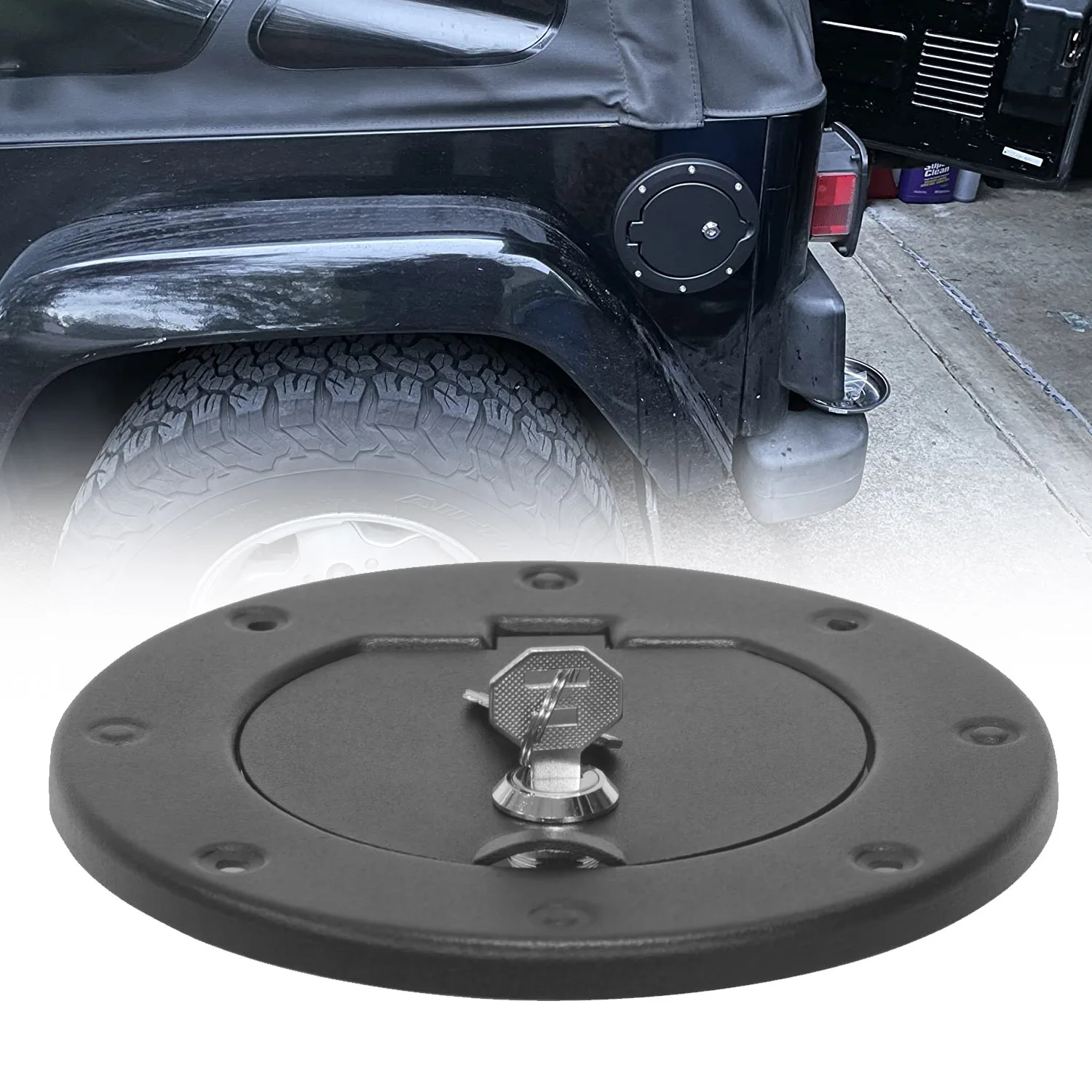 Fuel Door CoverLocking Gas Tank Cap for Jeep Wrangler TJ 1997-2006
Fuel Door CoverLocking Gas Tank Cap for Jeep Wrangler TJ 1997-2006