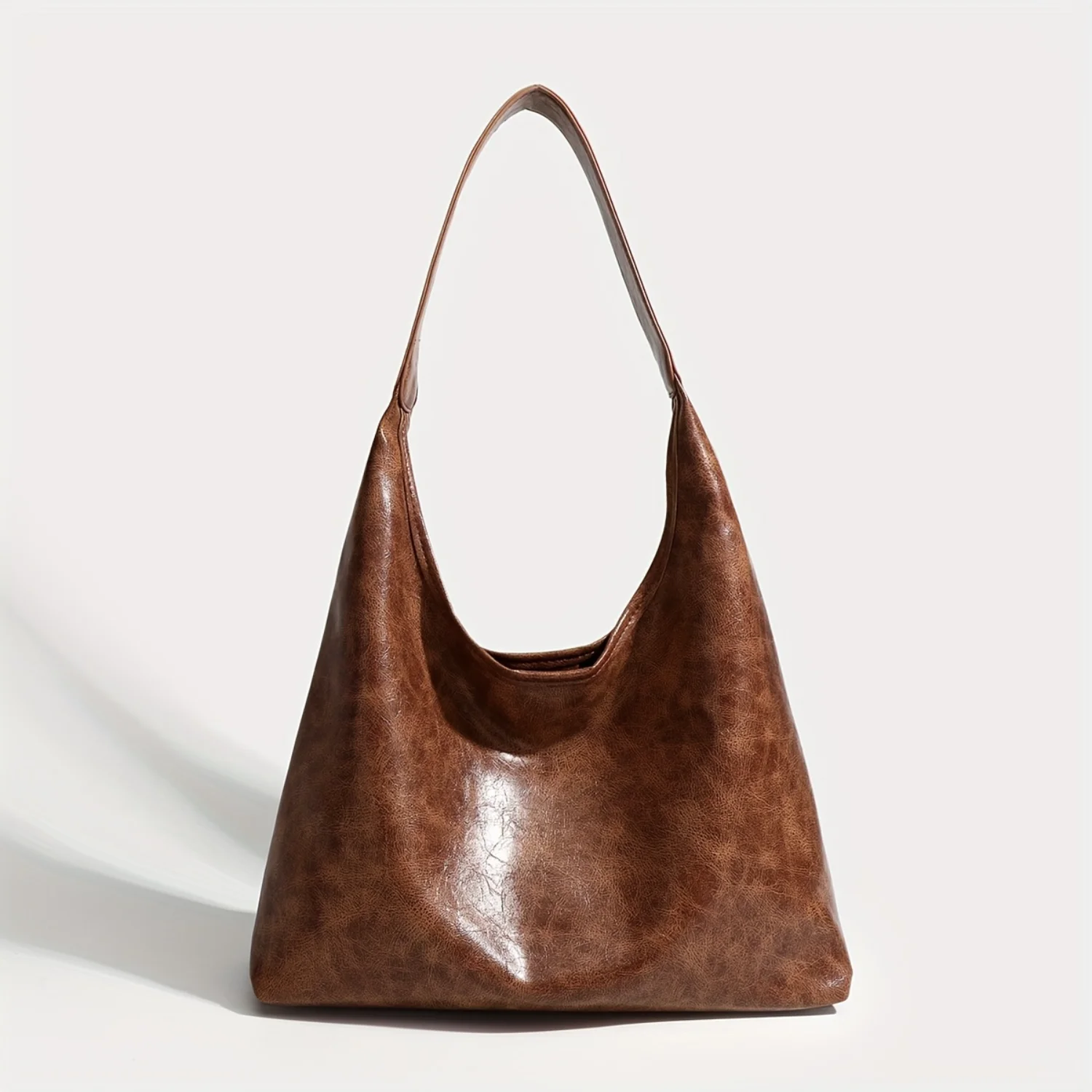 Vintage Vegan Hobo Bag, Retro Simple Tote Bag, Women's Casual Handbag & Shoulder Bag For Travel Work
Vintage Vegan Hobo Bag, Retro Simple Tote Bag, Women's Casual Handbag & Shoulder Bag For Travel Work