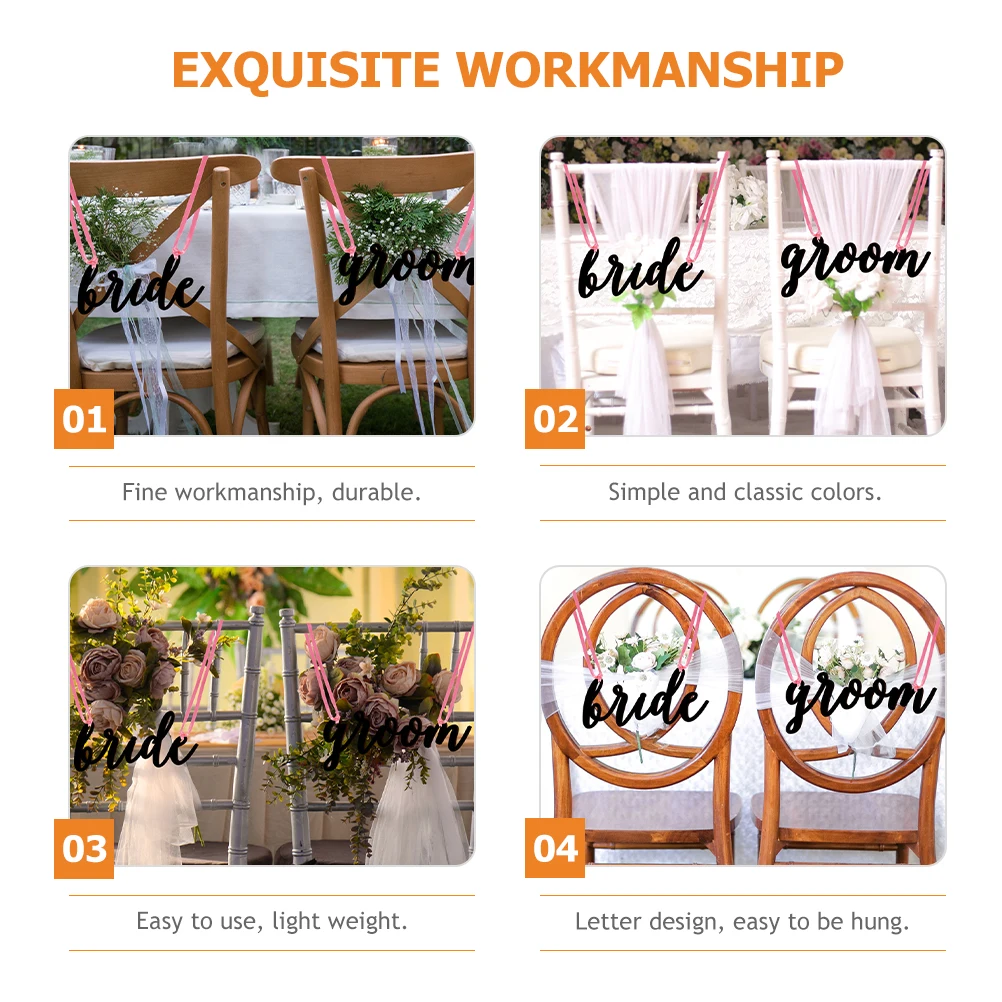 1 set Wooden Wedding Sign Bride Groom Ceremony Hanging Decoration Party DIY Craft Lightweight Compact Wedding Wooden Craft Size
1 set Wooden Wedding Sign Bride Groom Ceremony Hanging Decoration Party DIY Craft Lightweight Compact Wedding Wooden Craft Size