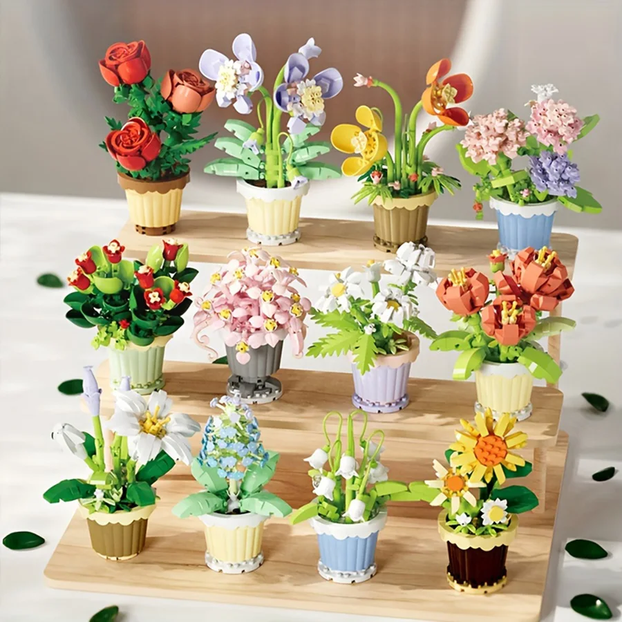 12 flower bouquet building blocks and assembly toys - daisies and orchids, the perfect gift for your girlfriend on Valentine's D
12 flower bouquet building blocks and assembly toys - daisies and orchids, the perfect gift for your girlfriend on Valentine's D