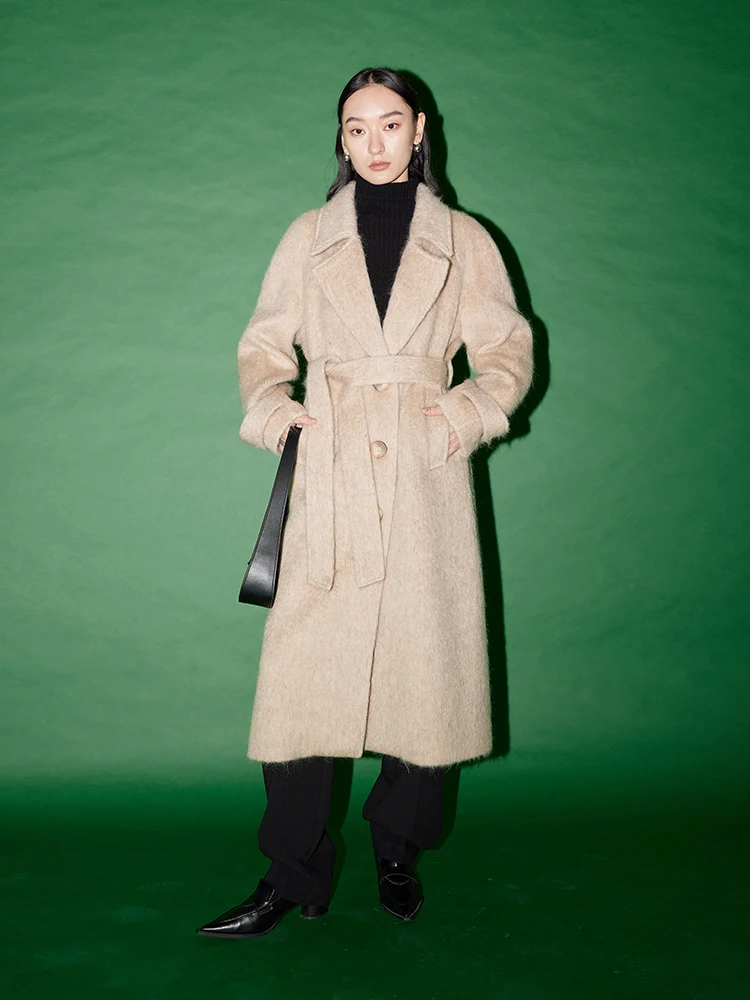 mat High-End Winter Wool Blend Coat Women's Outerwear Blank Label Pure Color Commute Sle Long Sve Mid-Length
mat High-End Winter Wool Blend Coat Women's Outerwear Blank Label Pure Color Commute Sle Long Sve Mid-Length