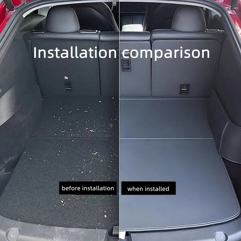 Leather Trunk Mat for Tesla Model Y 2017-2024 5-Seater Noise Reduction Wear-Resistant Odorless Suitable for Trunk And Luggage Co
Leather Trunk Mat for Tesla Model Y 2017-2024 5-Seater Noise Reduction Wear-Resistant Odorless Suitable for Trunk And Luggage Co