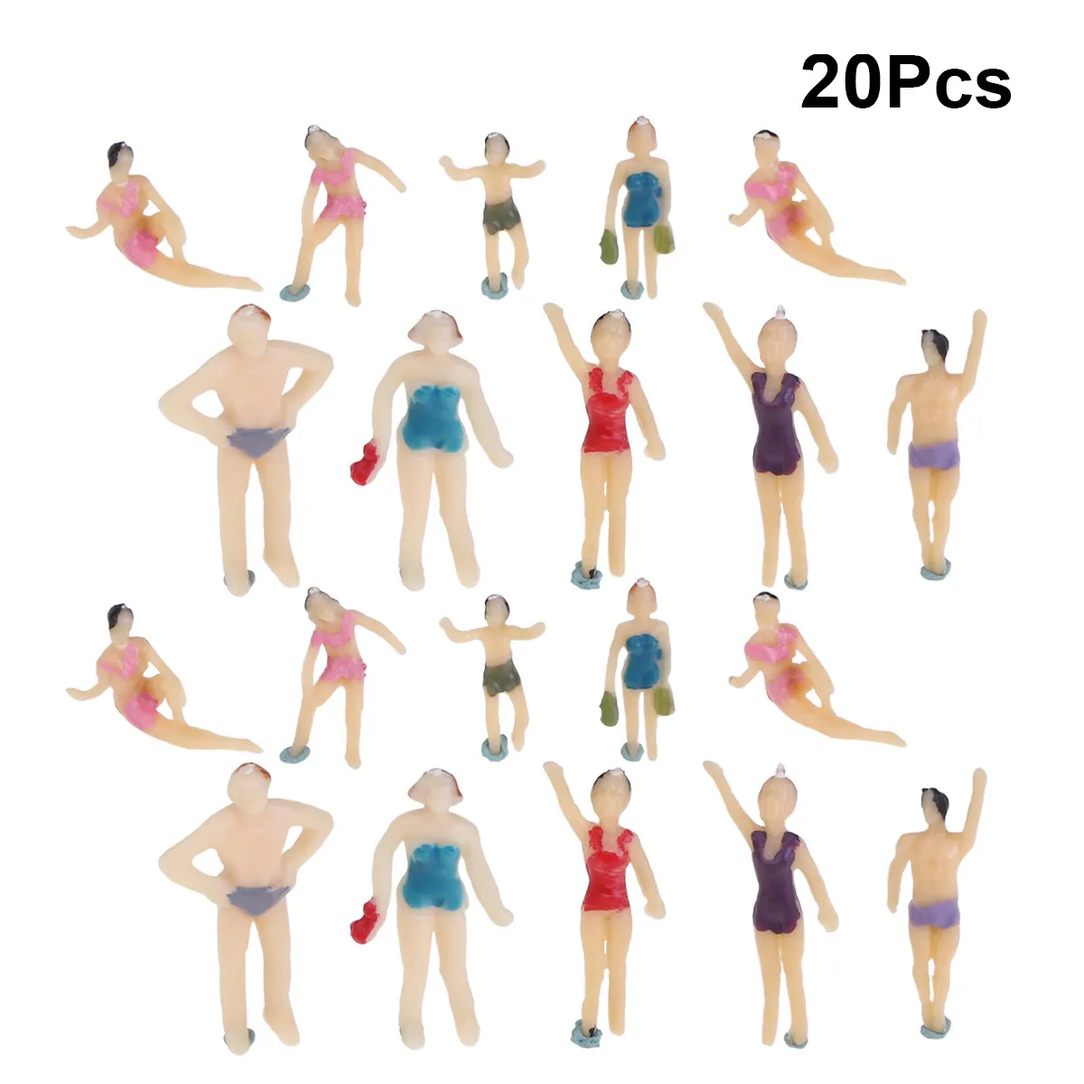 20Pcs Colored Swimsuit People Landscape Plastic Simulation DIY Painting Figures 1:75 1:100 Style Mini Construction Scenery Props
20Pcs Colored Swimsuit People Landscape Plastic Simulation DIY Painting Figures 1:75 1:100 Style Mini Construction Scenery Props