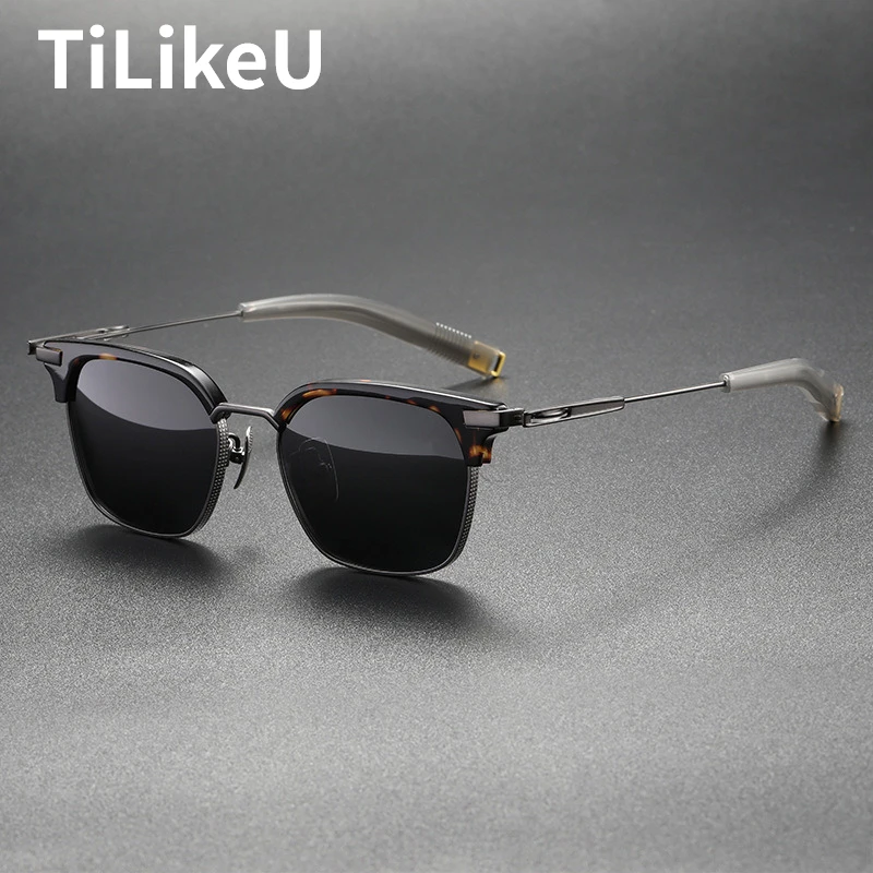 Top Quality Handmade acetate Pure Titanium Polarized Sunglasses Men Driving Fishing UV Square Luxury Designer Sunglasses Women
Top Quality Handmade acetate Pure Titanium Polarized Sunglasses Men Driving Fishing UV Square Luxury Designer Sunglasses Women