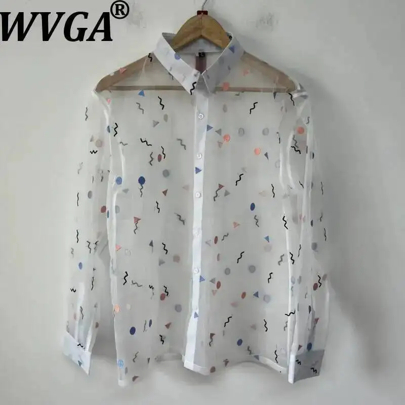 Мужская летняя рубашка WVGA с новым простым геометрическим узором и вышивкой, модная прозрачная сетчатая ткань, персонализированный универсальный дизайн, повседневный топ W22904
Мужская летняя рубашка WVGA с новым простым геометрическим узором и вышивкой, модная прозрачная сетчатая ткань, персонализированный универсальный дизайн, повседневный топ W22904