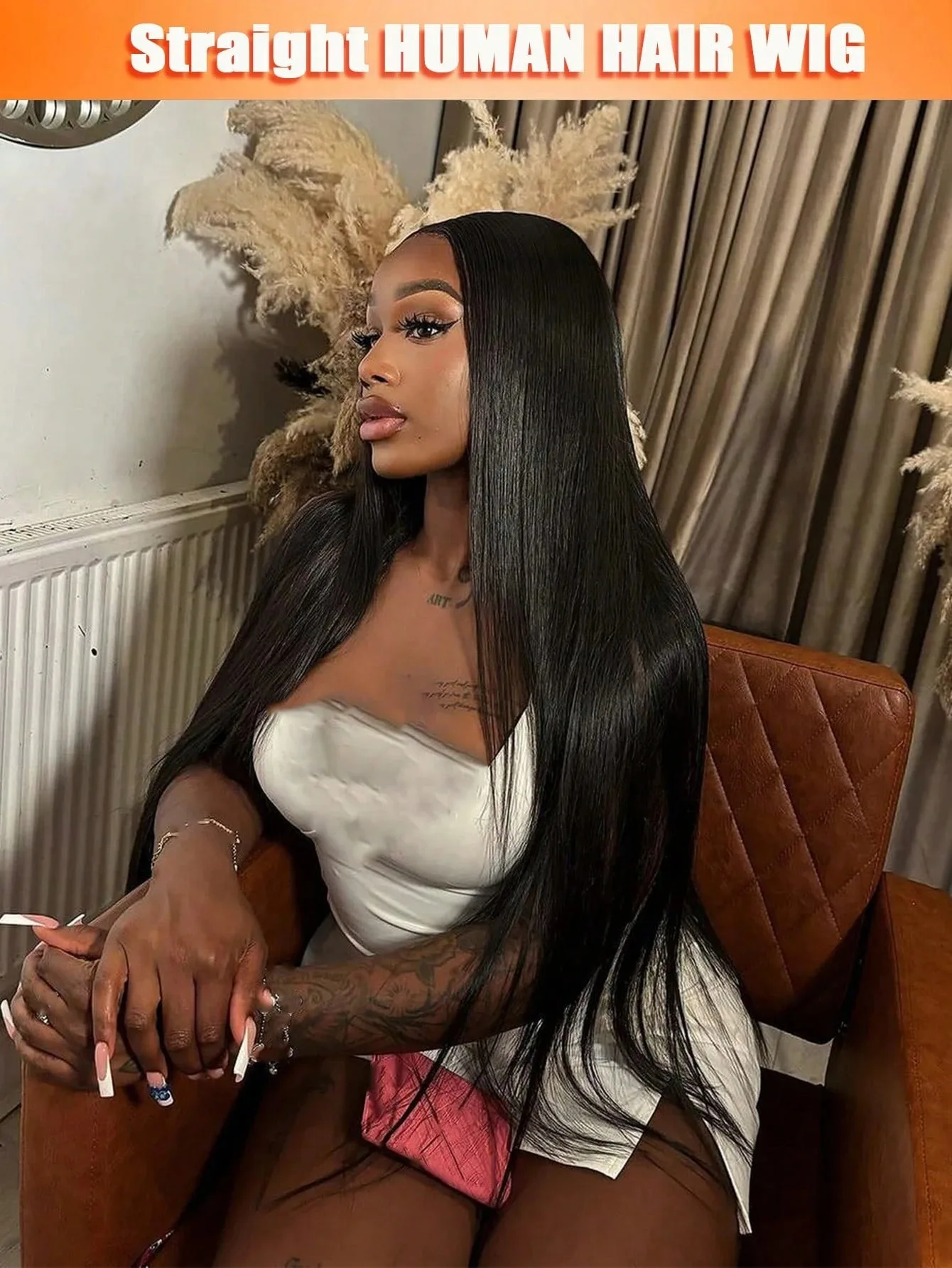 Straight Human Hair Wigs 13x6 13x4 HD Transparent Lace Frontal Wig Human Hair Brazilian Human Hair Wig For Women
Straight Human Hair Wigs 13x6 13x4 HD Transparent Lace Frontal Wig Human Hair Brazilian Human Hair Wig For Women