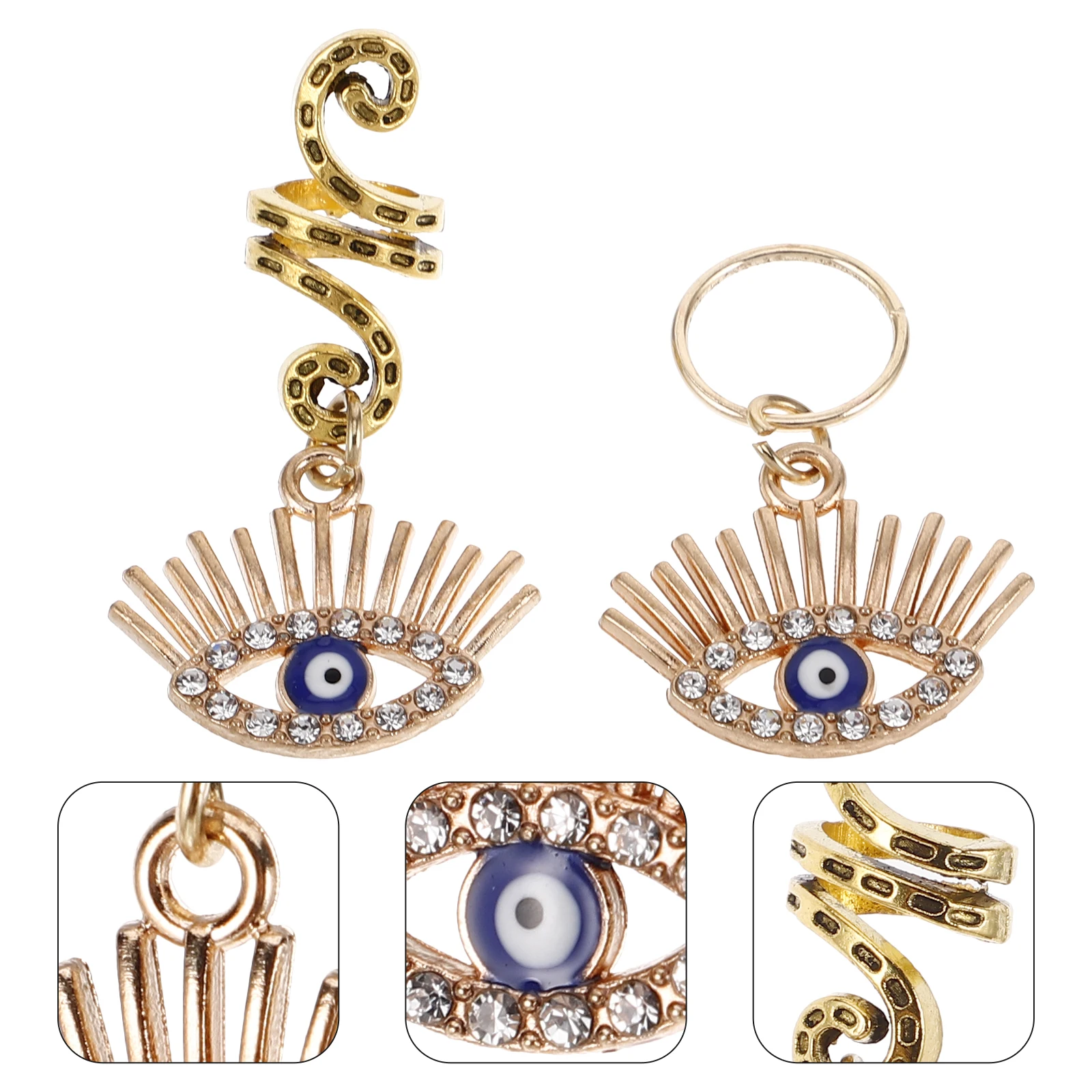 Snake Braided Ring Evil Eye Pendant Gold Enamel Charm Hair Decor Clip On Hair Beads Jewelry Making Accessories
Snake Braided Ring Evil Eye Pendant Gold Enamel Charm Hair Decor Clip On Hair Beads Jewelry Making Accessories