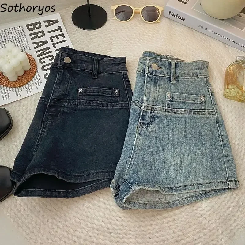 Shorts Women Vintage Trendy Summer Korean Style New Do Old Design Casual Denim All-match High Waist Simple Daily Sexy Ins Slim
Shorts Women Vintage Trendy Summer Korean Style New Do Old Design Casual Denim All-match High Waist Simple Daily Sexy Ins Slim
