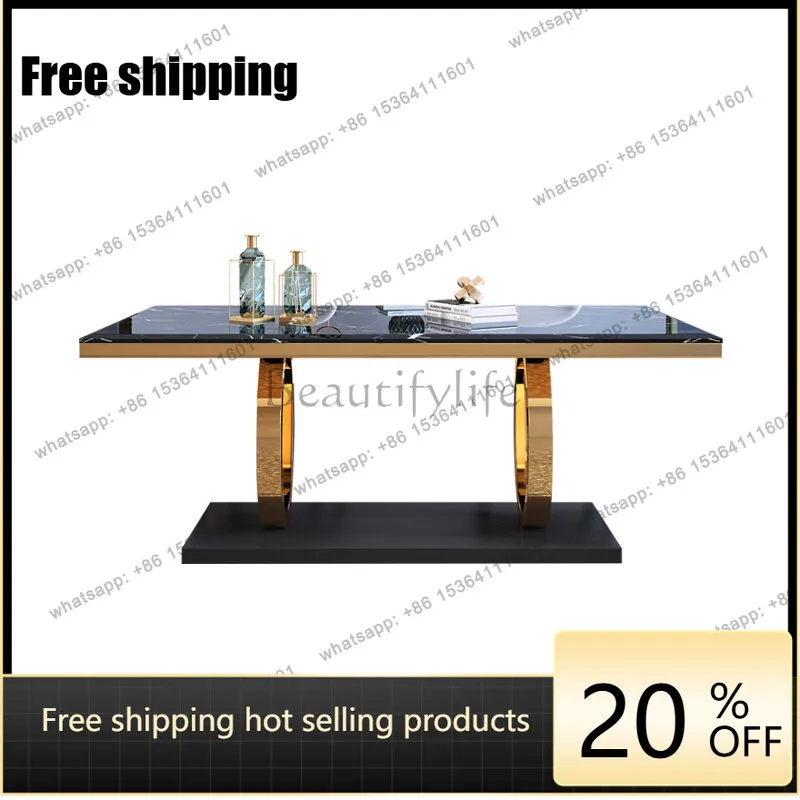 PJ light luxury marble dining table modern simple small apartment rectangular dining table
PJ light luxury marble dining table modern simple small apartment rectangular dining table