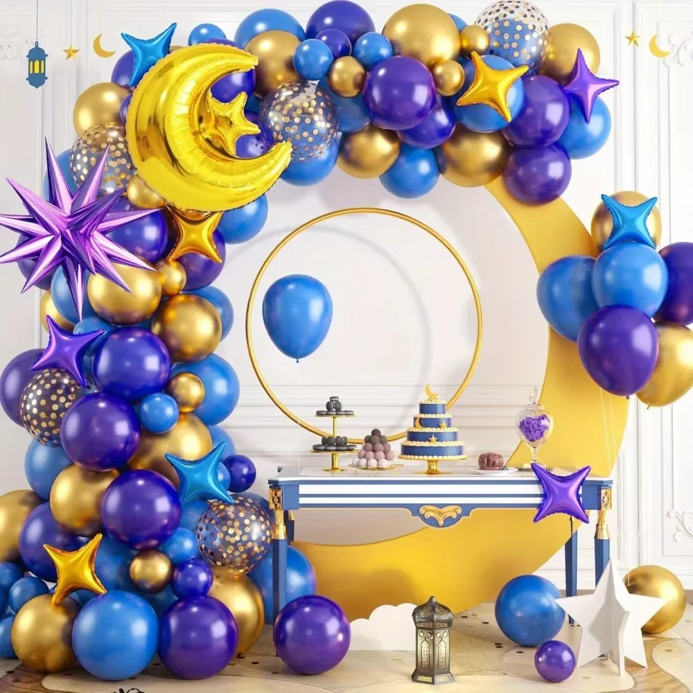128pcs Ramadan Balloon Garland Arch Exploding Star Moon Square Star Suitable for Party Decoration Ramadan Birthday Anniversary
128pcs Ramadan Balloon Garland Arch Exploding Star Moon Square Star Suitable for Party Decoration Ramadan Birthday Anniversary