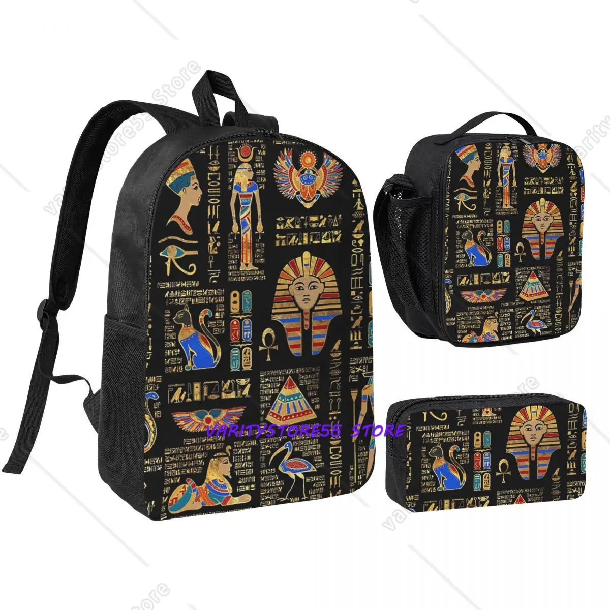 Egyptian Hieroglyphs And Deities Backpack Boys Girls BookBag School Bag Shoulder Bags 3ps Insulated Lunch Bag Pencil Case
Egyptian Hieroglyphs And Deities Backpack Boys Girls BookBag School Bag Shoulder Bags 3ps Insulated Lunch Bag Pencil Case