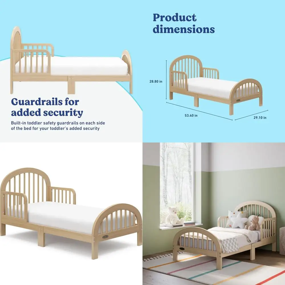 Детская кроватка Greenguard Gold с защитными бортиками, трансформируется в кроватку для малышей, матрас для малышей в комплекте, стильный арочный каркас
Детская кроватка Greenguard Gold с защитными бортиками, трансформируется в кроватку для малышей, матрас для малышей в комплекте, стильный арочный каркас