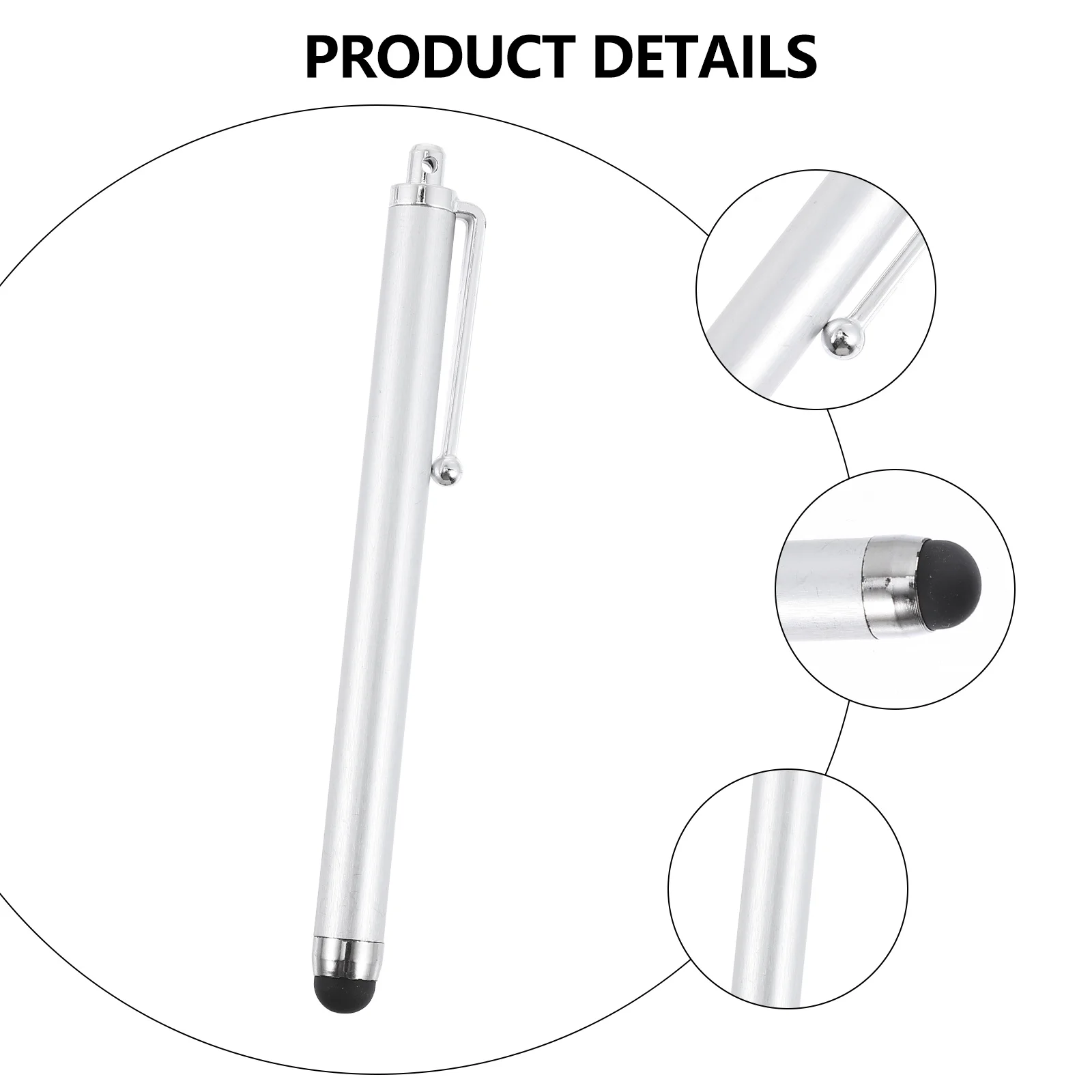 20 pcs Universal Capacitive Stylus Pen Metal High Sensitivity Replaceable Rubber Nib Touch Screen Writing Drawing Tool For Phone
20 pcs Universal Capacitive Stylus Pen Metal High Sensitivity Replaceable Rubber Nib Touch Screen Writing Drawing Tool For Phone
