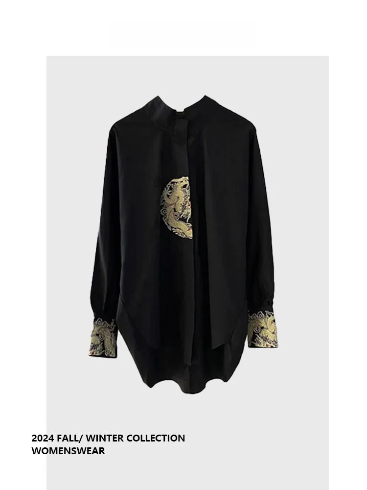 Новая женская блузка в винтажном стиле с вышивкой в китайском национальном стиле, для повседневной носки, удлиненная, с длинным рукавом
Новая женская блузка в винтажном стиле с вышивкой в китайском национальном стиле, для повседневной носки, удлиненная, с длинным рукавом