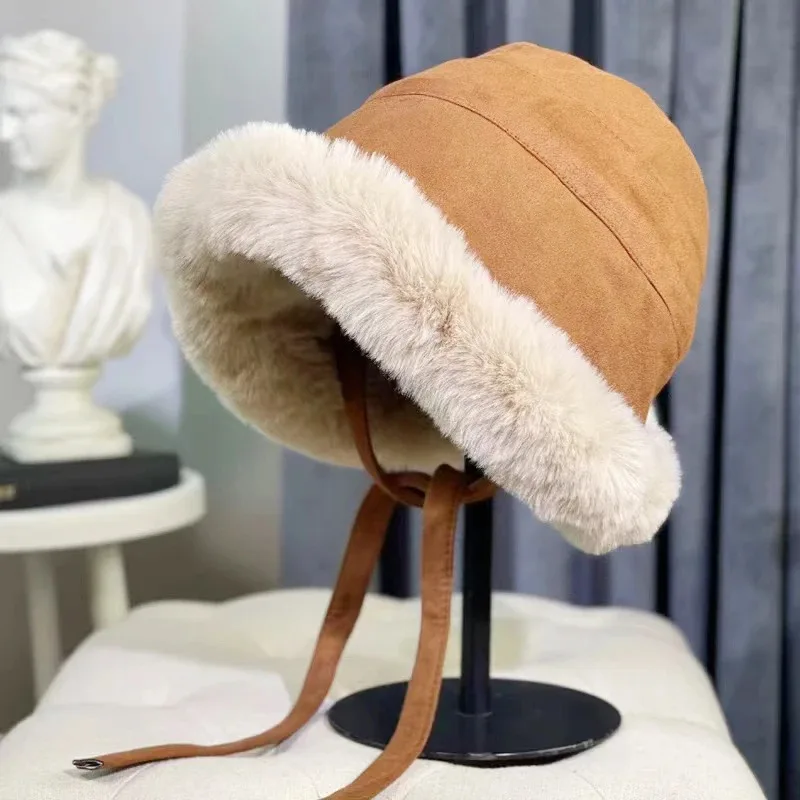 Fluffy Bucket Hat Women Winter Warm Thicken Cold Protection Fisherman Cap High Quality Plush Thieken Fashion Ladies Panama Hat
Fluffy Bucket Hat Women Winter Warm Thicken Cold Protection Fisherman Cap High Quality Plush Thieken Fashion Ladies Panama Hat