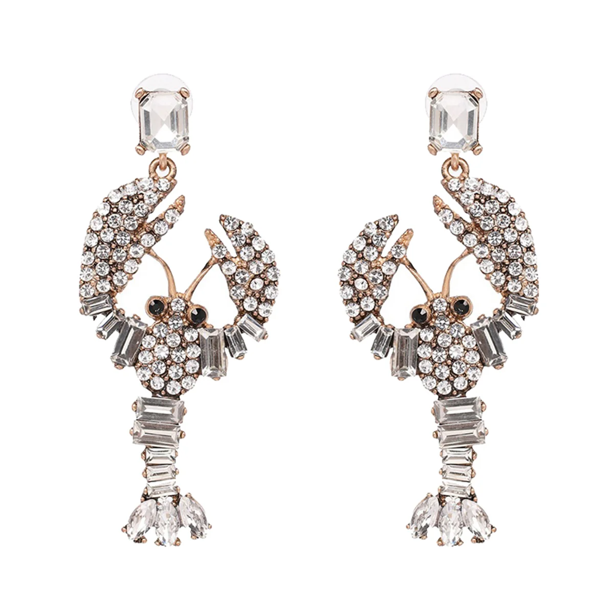 1 Pair of Creative Elegant Earrings Fashion Lobster Ear Drop Ear Pendant for Women Girl (White)
1 Pair of Creative Elegant Earrings Fashion Lobster Ear Drop Ear Pendant for Women Girl (White)