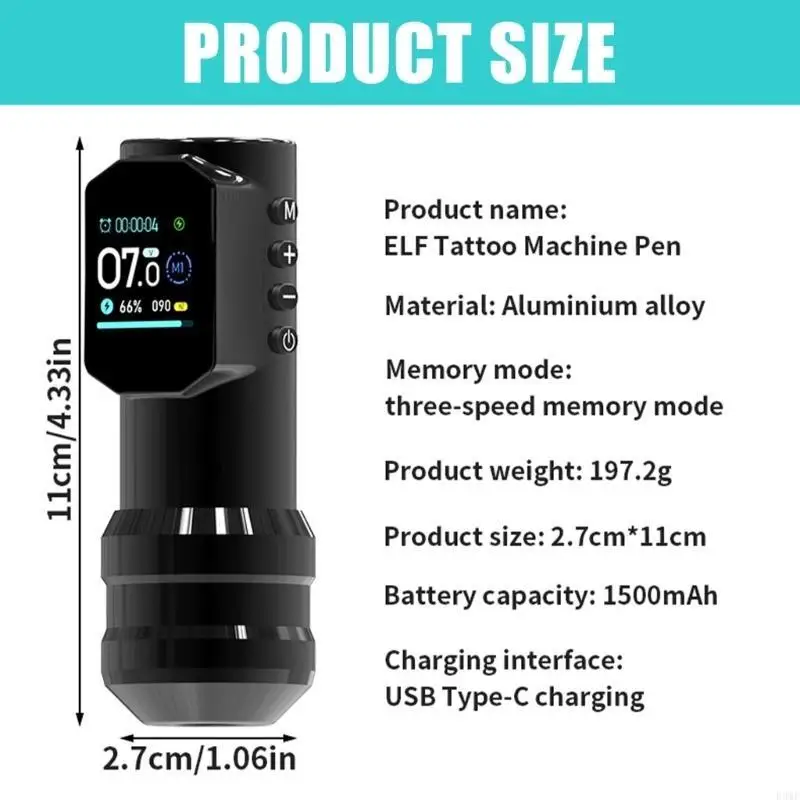 R3MF Wireless Tattooes Machine Pen Rotary Battery Pen Machine 1500mAh Power Supply
R3MF Wireless Tattooes Machine Pen Rotary Battery Pen Machine 1500mAh Power Supply