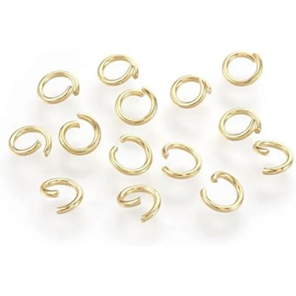 500Pcs Open Jump Rings 18K Gold Plated Round Rings Stainless Steel Jump 5mm Connector Rings for Earring Bracelet Necklace
500Pcs Open Jump Rings 18K Gold Plated Round Rings Stainless Steel Jump 5mm Connector Rings for Earring Bracelet Necklace