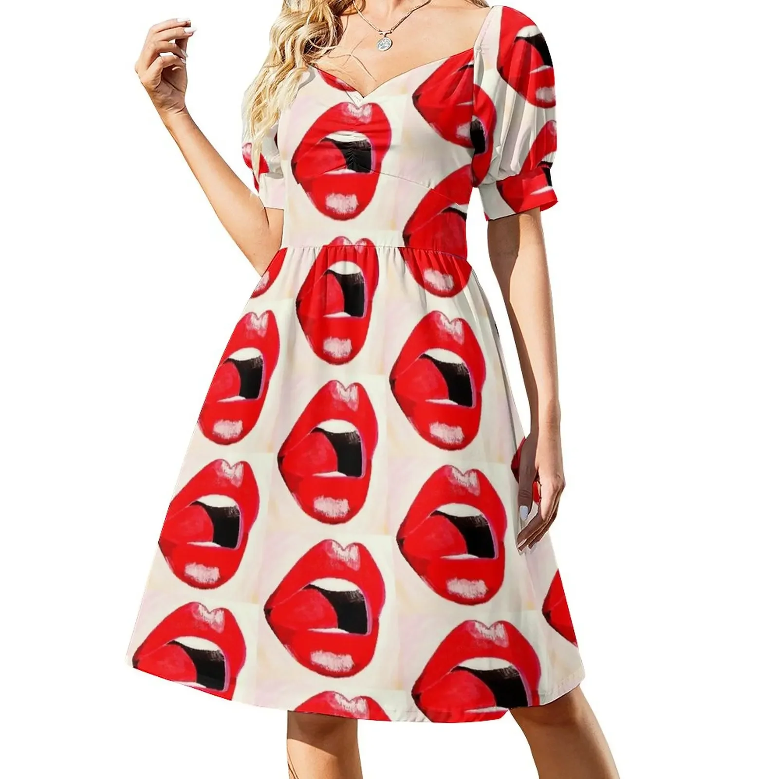 RED LIPS Sleeveless Dress Evening gown prom clothes Dresses for wedding party dress summer
RED LIPS Sleeveless Dress Evening gown prom clothes Dresses for wedding party dress summer