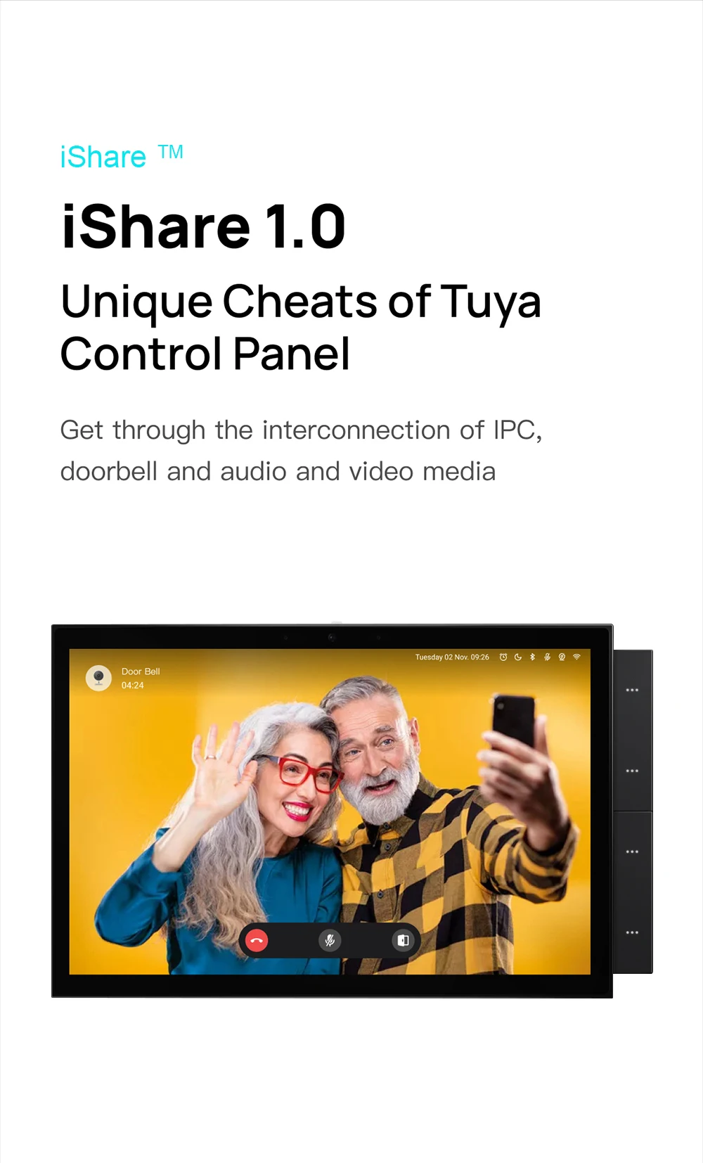 10.1" Smart Home Control Panel Touch Screen Gateway Built-in Music Intercom Tuya Central Control System
10.1" Smart Home Control Panel Touch Screen Gateway Built-in Music Intercom Tuya Central Control System