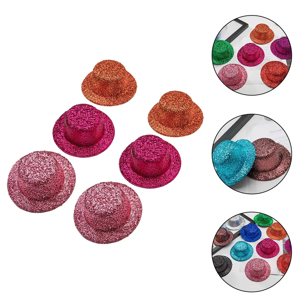 6Pcs Colorful Mini Glitter Top Hat Small Hat Handcraft Material DIY Creative Party Decoration Photo Prop Accessories
6Pcs Colorful Mini Glitter Top Hat Small Hat Handcraft Material DIY Creative Party Decoration Photo Prop Accessories