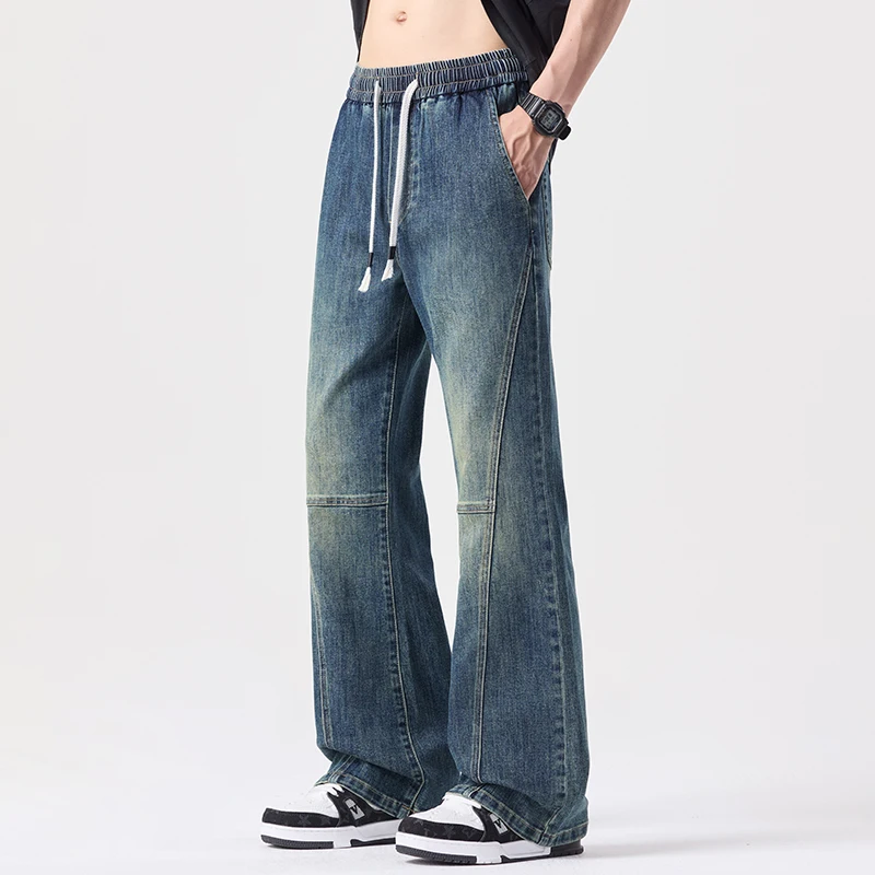 KSTUN Boot Cut Jeans Men Flared Pants Stretchy Waistband Comfort Jeans Drawstring Casual Vintage Streetwear Patchwork Trousers
KSTUN Boot Cut Jeans Men Flared Pants Stretchy Waistband Comfort Jeans Drawstring Casual Vintage Streetwear Patchwork Trousers