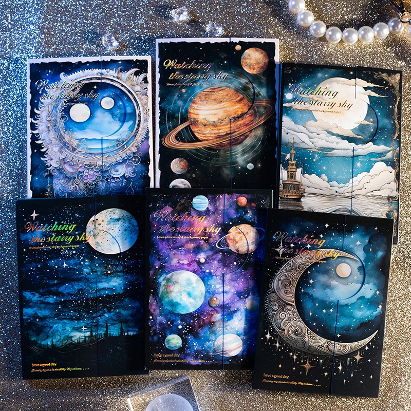 30pcs/pack Watching the Starry Sky Theme Materials Paper DIY Scrapbooking Collage Diary Decor Stationery Craft Light Paper
30pcs/pack Watching the Starry Sky Theme Materials Paper DIY Scrapbooking Collage Diary Decor Stationery Craft Light Paper