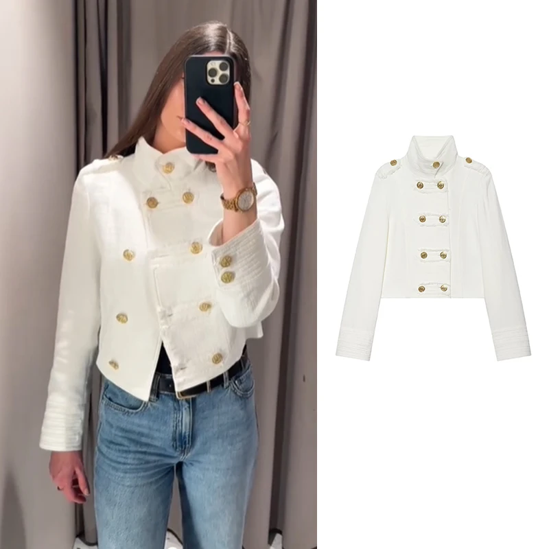 Spring New Women's Jackets Blouse 2026 Fashion Retro British Young Women Street Warm Coats Chic Spring Travel Unique Short Coats
Spring New Women's Jackets Blouse 2026 Fashion Retro British Young Women Street Warm Coats Chic Spring Travel Unique Short Coats