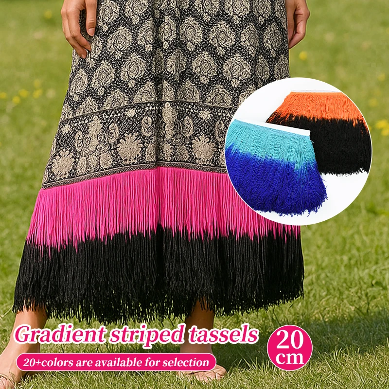 1/2/3/5M 20cm Tassel Fringe for Latin Dance Dress Lace Trim Clothes Curtain Fringes Decorative Trimmings DIY Sewing Accessories
1/2/3/5M 20cm Tassel Fringe for Latin Dance Dress Lace Trim Clothes Curtain Fringes Decorative Trimmings DIY Sewing Accessories