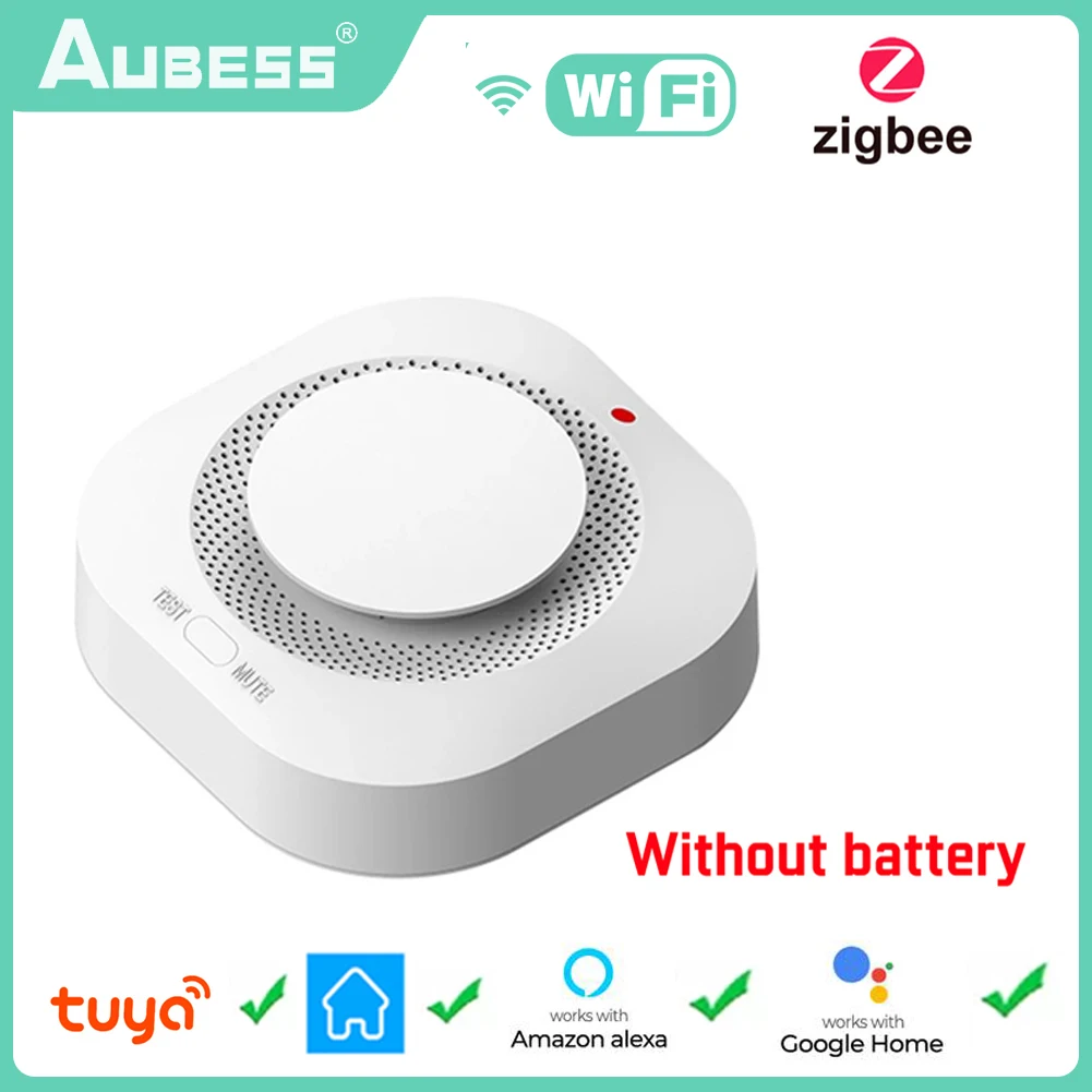 Tuya Zigbee Wifi Smoke Detector Sensor 80DB Alarm Fire Smart Smoke Detector Wifi Fire Protection Home Security Alarm Smart Life
Tuya Zigbee Wifi Smoke Detector Sensor 80DB Alarm Fire Smart Smoke Detector Wifi Fire Protection Home Security Alarm Smart Life