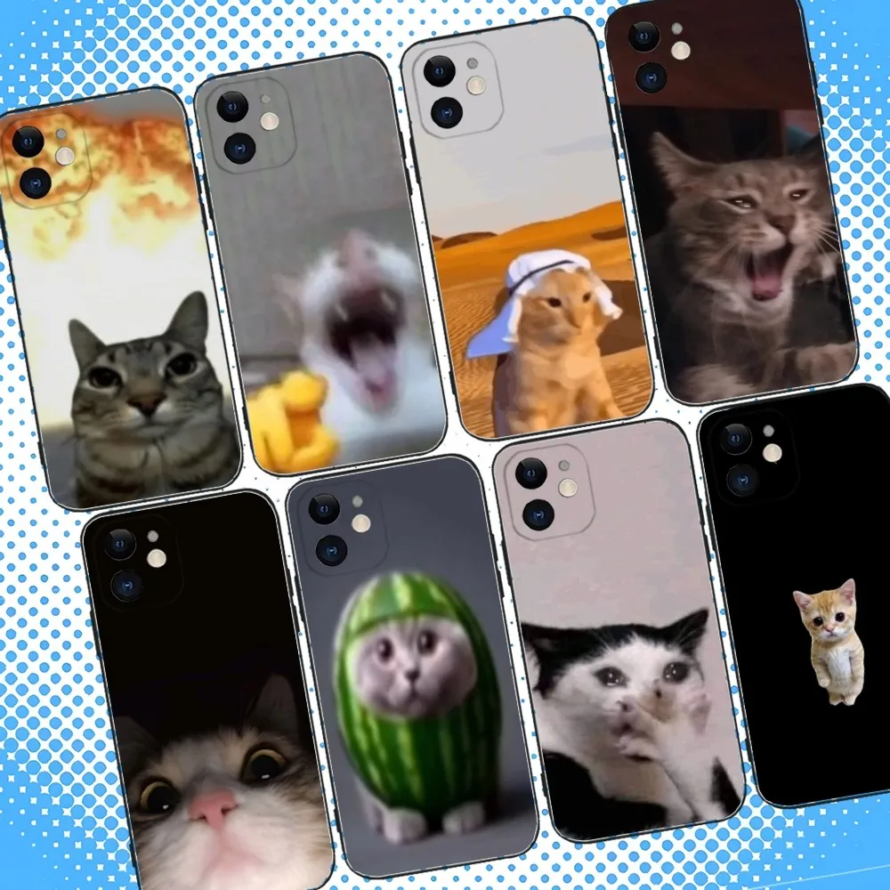 Cat Memes Funny Phone Case For iPhone 16,15,14,13,12,11,Pro,Max,Plus,X,XS,XR,SE,8,7,Mini,Soft Silicone Black Case
Cat Memes Funny Phone Case For iPhone 16,15,14,13,12,11,Pro,Max,Plus,X,XS,XR,SE,8,7,Mini,Soft Silicone Black Case