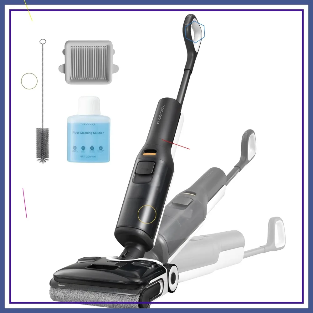 Беспроводной пылесос-швабра для влажной и сухой уборки с колесами AI, 180 ° Сушка горячим воздухом и самоочистка для твердых полов (возможно размещение в горизонтальном положении)
Беспроводной пылесос-швабра для влажной и сухой уборки с колесами AI, 180 ° Сушка горячим воздухом и самоочистка для твердых полов (возможно размещение в горизонтальном положении)