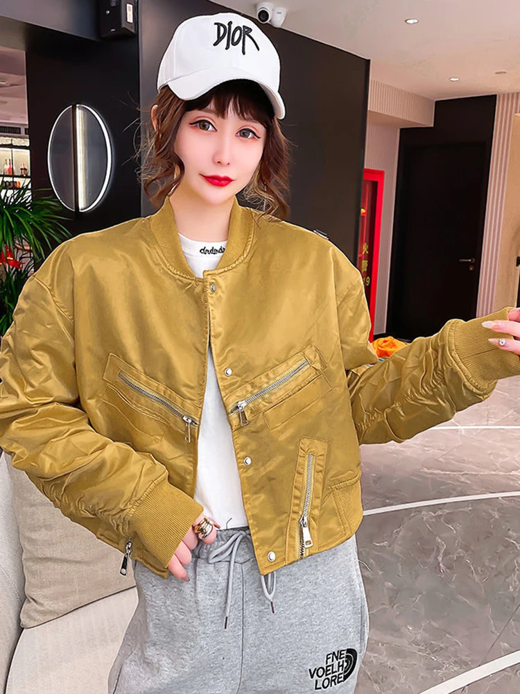 KBAT New Windbreaker Coats Jackets Women Loose Bomber College Jacket Casual Basic Coat Oversize Baseball Jacket Short Jacket
KBAT New Windbreaker Coats Jackets Women Loose Bomber College Jacket Casual Basic Coat Oversize Baseball Jacket Short Jacket