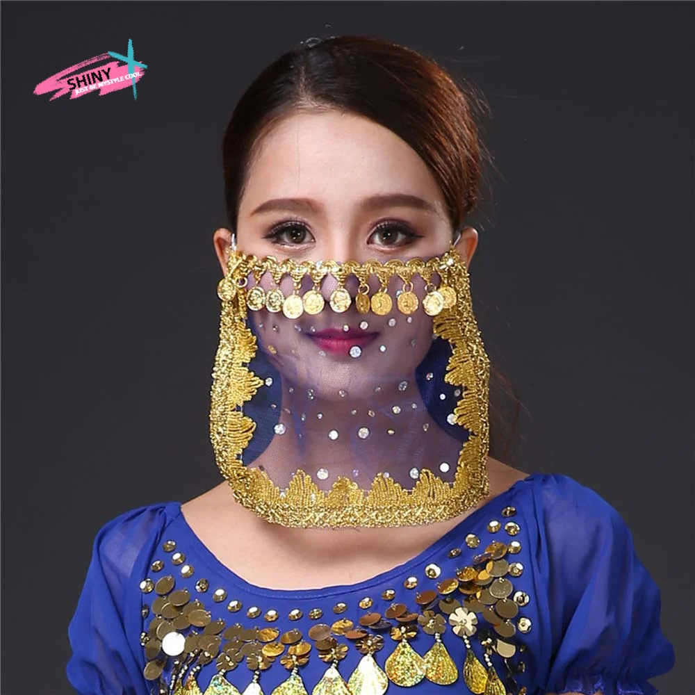 New Girl Indian Dance Women Belly Dance Costumes Mesh Rhinestone Face Veils Performance Accessories
New Girl Indian Dance Women Belly Dance Costumes Mesh Rhinestone Face Veils Performance Accessories