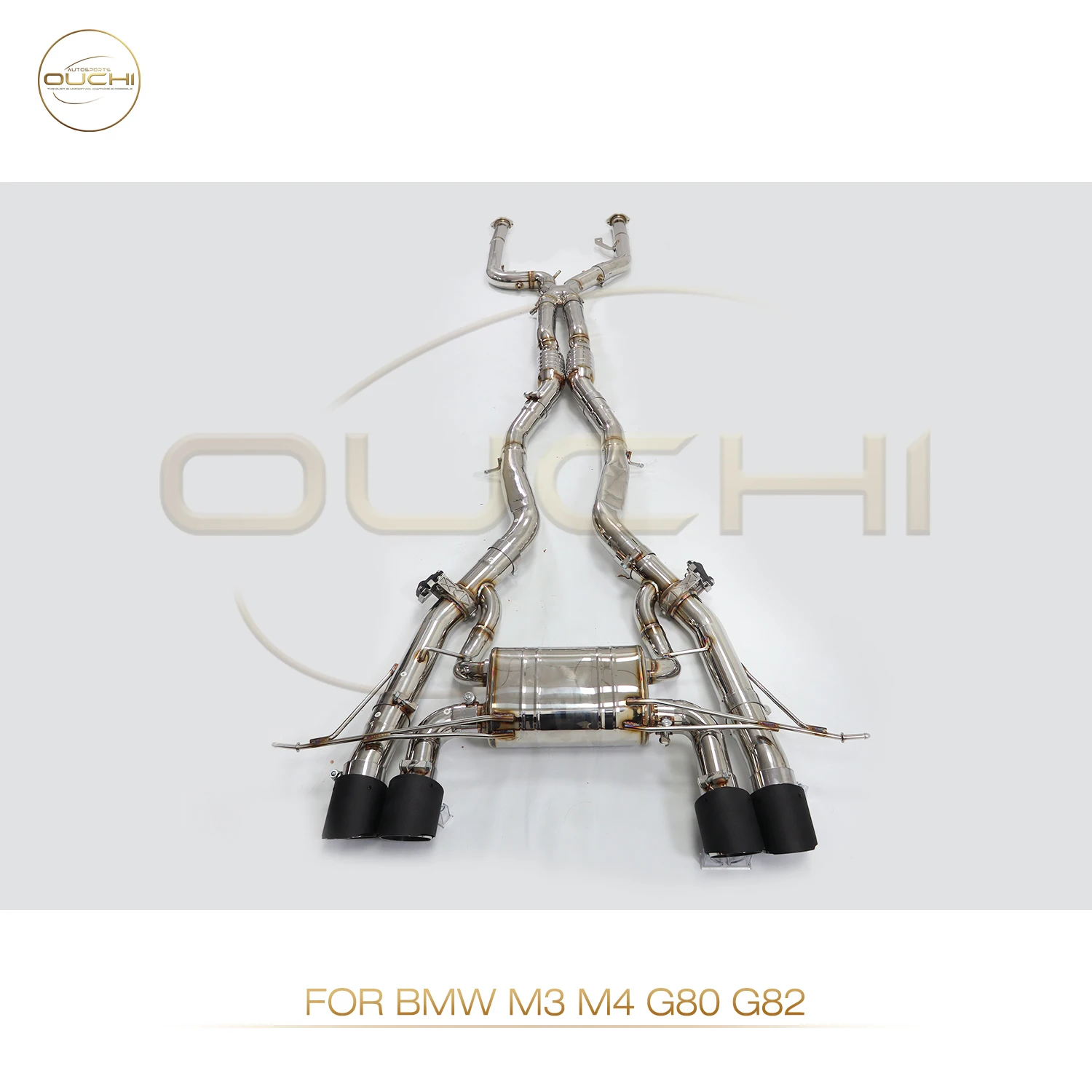 OUCHI Factory Direct Sales Catback for BMW M3 M4 G80 G82 SS304 Car Exhaust With Electronic Valve Tips Muffler
OUCHI Factory Direct Sales Catback for BMW M3 M4 G80 G82 SS304 Car Exhaust With Electronic Valve Tips Muffler