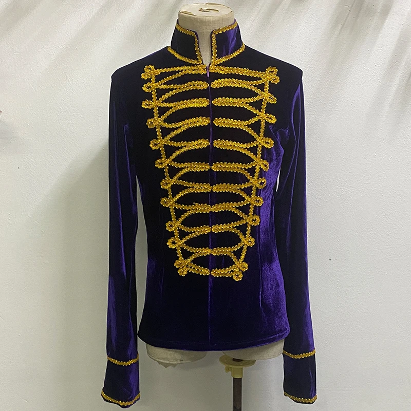Customized Men Velvet Ballet Jacket Paquita Competition Performance Wear/Prince Ballet Dance Costumes Retail Wholesale Drop Ship
Customized Men Velvet Ballet Jacket Paquita Competition Performance Wear/Prince Ballet Dance Costumes Retail Wholesale Drop Ship