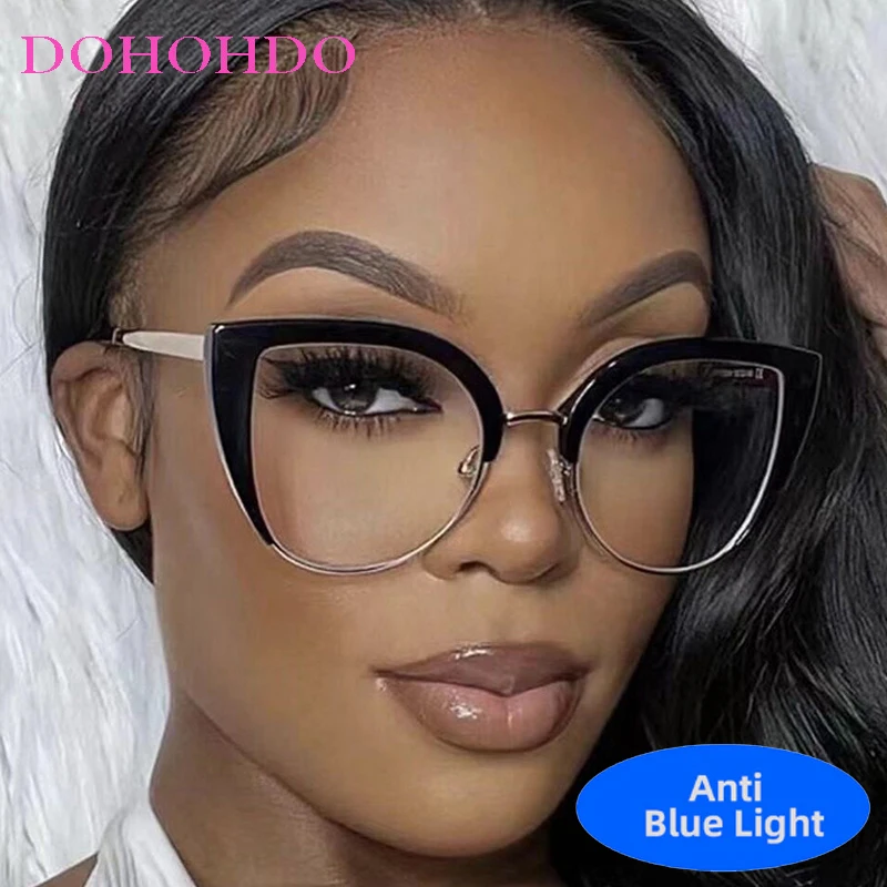 Vintage Metal Cat Eye Anti Blue Light Glasses Women Men Trendy Brand Designer Computer Eye Protection Optical Eyeglasses Lentes
Vintage Metal Cat Eye Anti Blue Light Glasses Women Men Trendy Brand Designer Computer Eye Protection Optical Eyeglasses Lentes