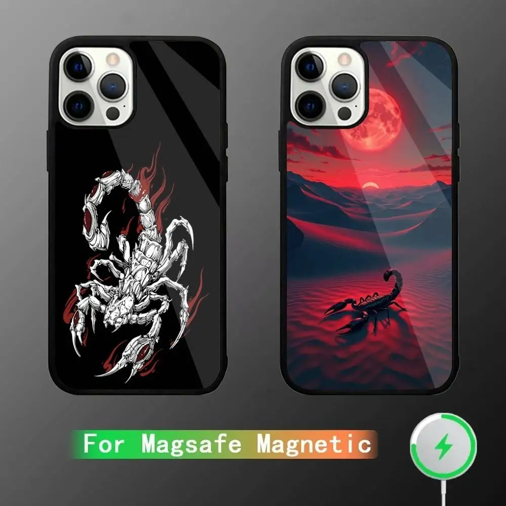 Scorpion Cool Animal Phone Case For iPhone 17,16,15,14,13,12,11,Pro,Max,Plus,Mini,SE4,E Magnetic Magsafe Wireless Charging 
Scorpion Cool Animal Phone Case For iPhone 17,16,15,14,13,12,11,Pro,Max,Plus,Mini,SE4,E Magnetic Magsafe Wireless Charging