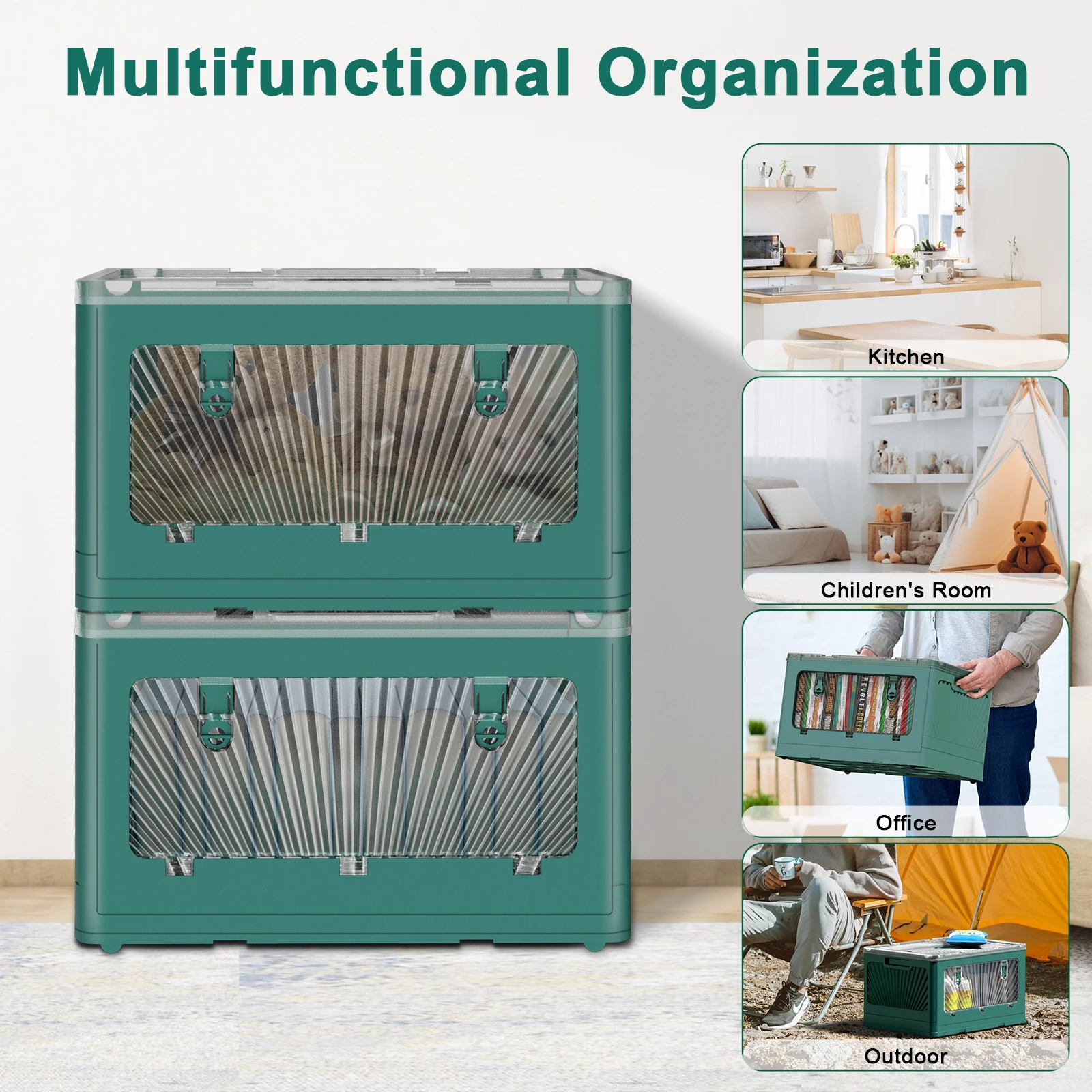 Foldable Storage Box Stackable Open Storage Box large storage bins on wheels Capacity books Snack Toy Bin Home Organization Bins
Foldable Storage Box Stackable Open Storage Box large storage bins on wheels Capacity books Snack Toy Bin Home Organization Bins