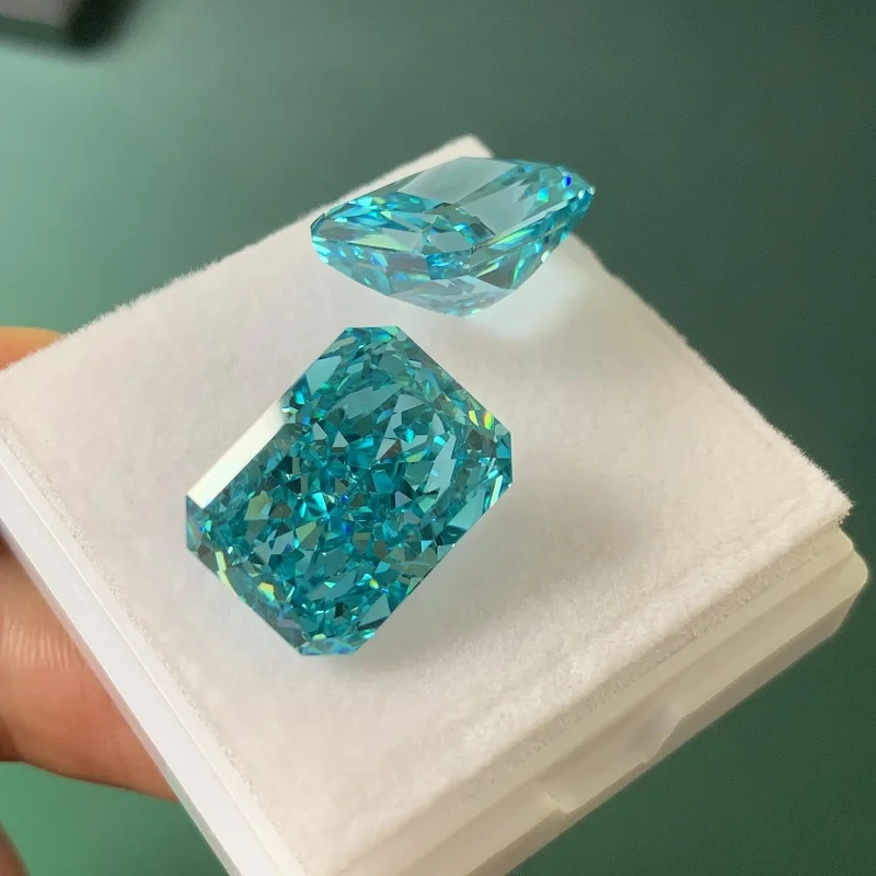 Ruif Unique Special Paraiba Color Radiant Cut 12x16mm Crushed Ice Cut Cubic Zirconia Loose Stone CZ Gemstone for Jewelry Making
Ruif Unique Special Paraiba Color Radiant Cut 12x16mm Crushed Ice Cut Cubic Zirconia Loose Stone CZ Gemstone for Jewelry Making