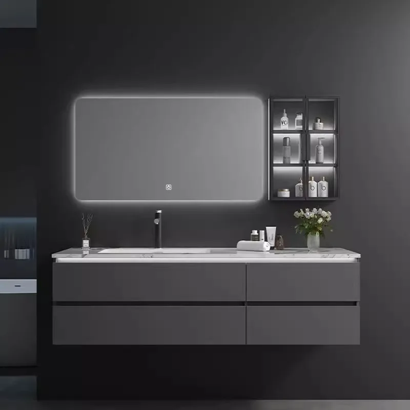 Slate seamless ceramic basin bathroom cabinet combination hand wash face high-end smart bathroom wash washbasin bathroom
Slate seamless ceramic basin bathroom cabinet combination hand wash face high-end smart bathroom wash washbasin bathroom