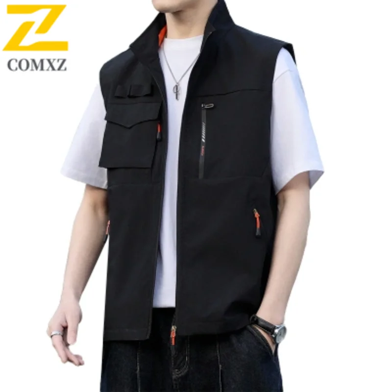 Men Vest Summer New Color Blocked Multi Pocket Loose Breathable V-neck Sleeveless Coat Outdoor Leisure Camping Photography Vest
Men Vest Summer New Color Blocked Multi Pocket Loose Breathable V-neck Sleeveless Coat Outdoor Leisure Camping Photography Vest