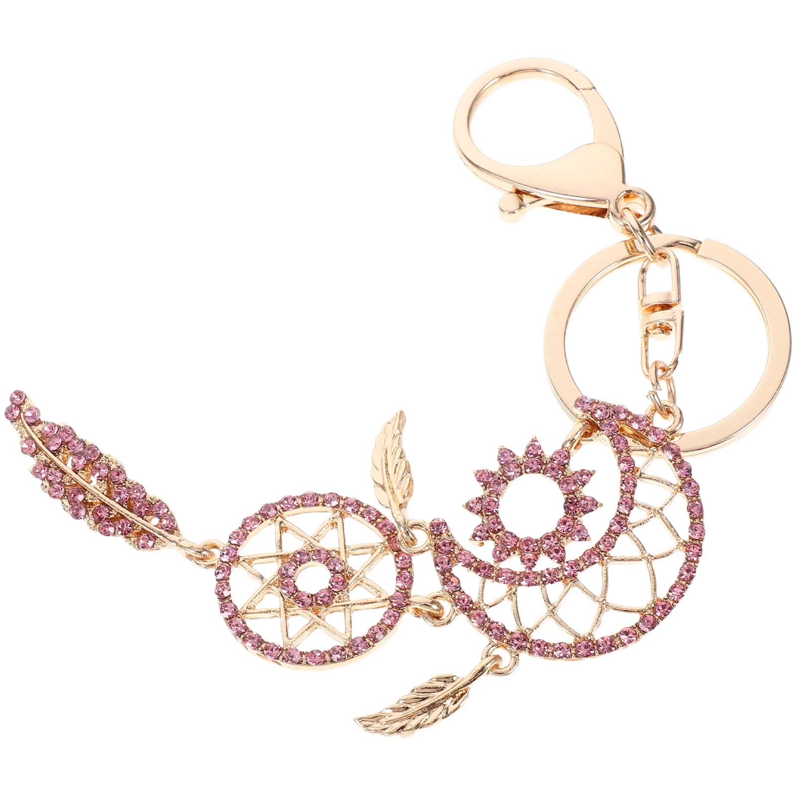 Rhinestone Dream Catcher Charms Moon Pendant Keychain Stylish Keyring Holder Car Key Moon Charm Gift Packaging Bag
Rhinestone Dream Catcher Charms Moon Pendant Keychain Stylish Keyring Holder Car Key Moon Charm Gift Packaging Bag