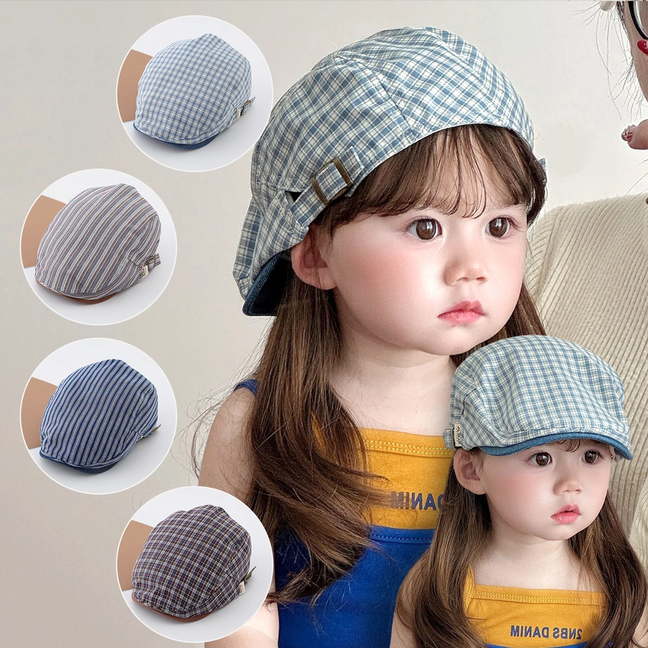 Blue Plaid Kids Duckbill Cap Fashion Reversible Beret Korean Stripes Children Baseball Hat 1-5Year Baby Boys Girls Front Caps
Blue Plaid Kids Duckbill Cap Fashion Reversible Beret Korean Stripes Children Baseball Hat 1-5Year Baby Boys Girls Front Caps