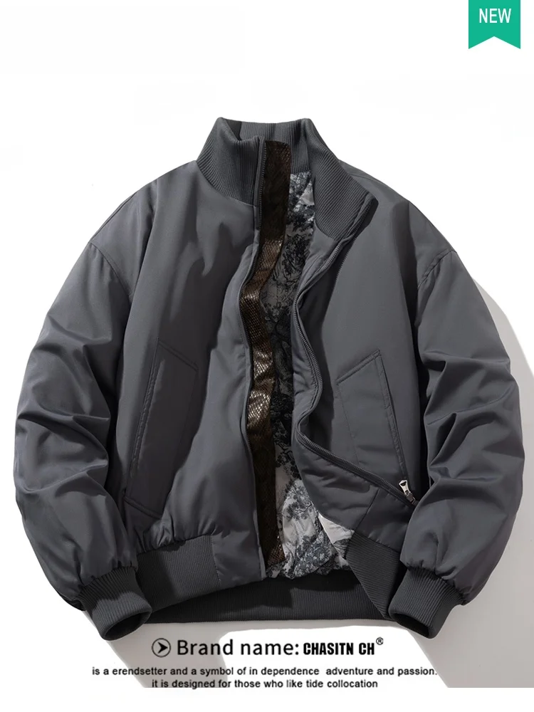 Мужская утепленная повседневная хлопковая куртка-бомбер на осень-зиму, новая модель, свободного кроя, для пар, в городском стиле
Мужская утепленная повседневная хлопковая куртка-бомбер на осень-зиму, новая модель, свободного кроя, для пар, в городском стиле