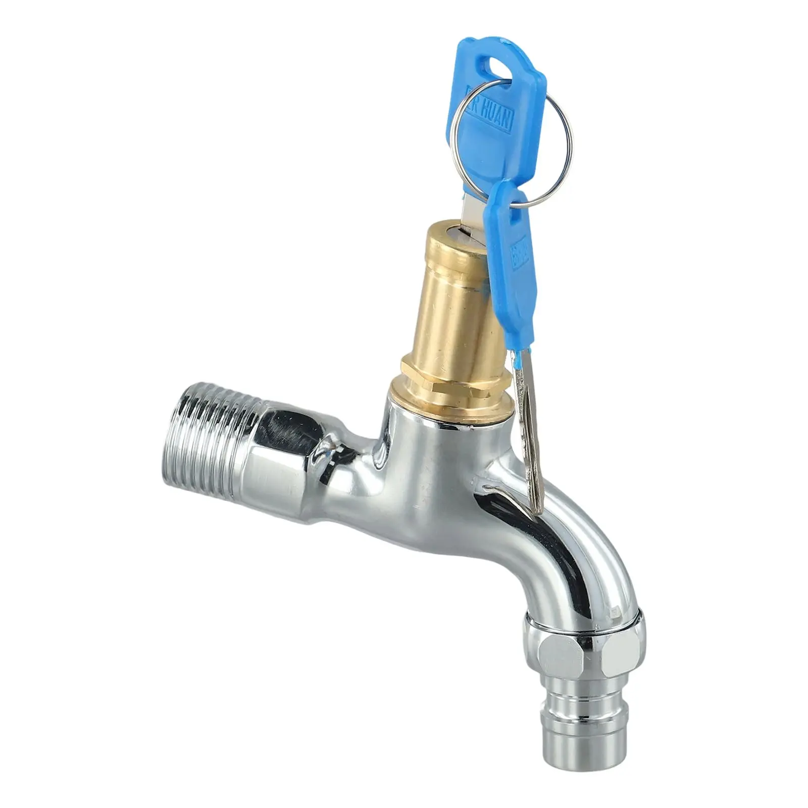 Outdoor Watering 1 2 Inch Male Thread Anti-Theft Faucet Key Lock Water Tap 1 2 Inch Thread Copper Construction
Outdoor Watering 1 2 Inch Male Thread Anti-Theft Faucet Key Lock Water Tap 1 2 Inch Thread Copper Construction